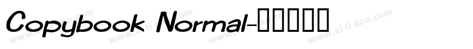 Copybook Normal字体转换